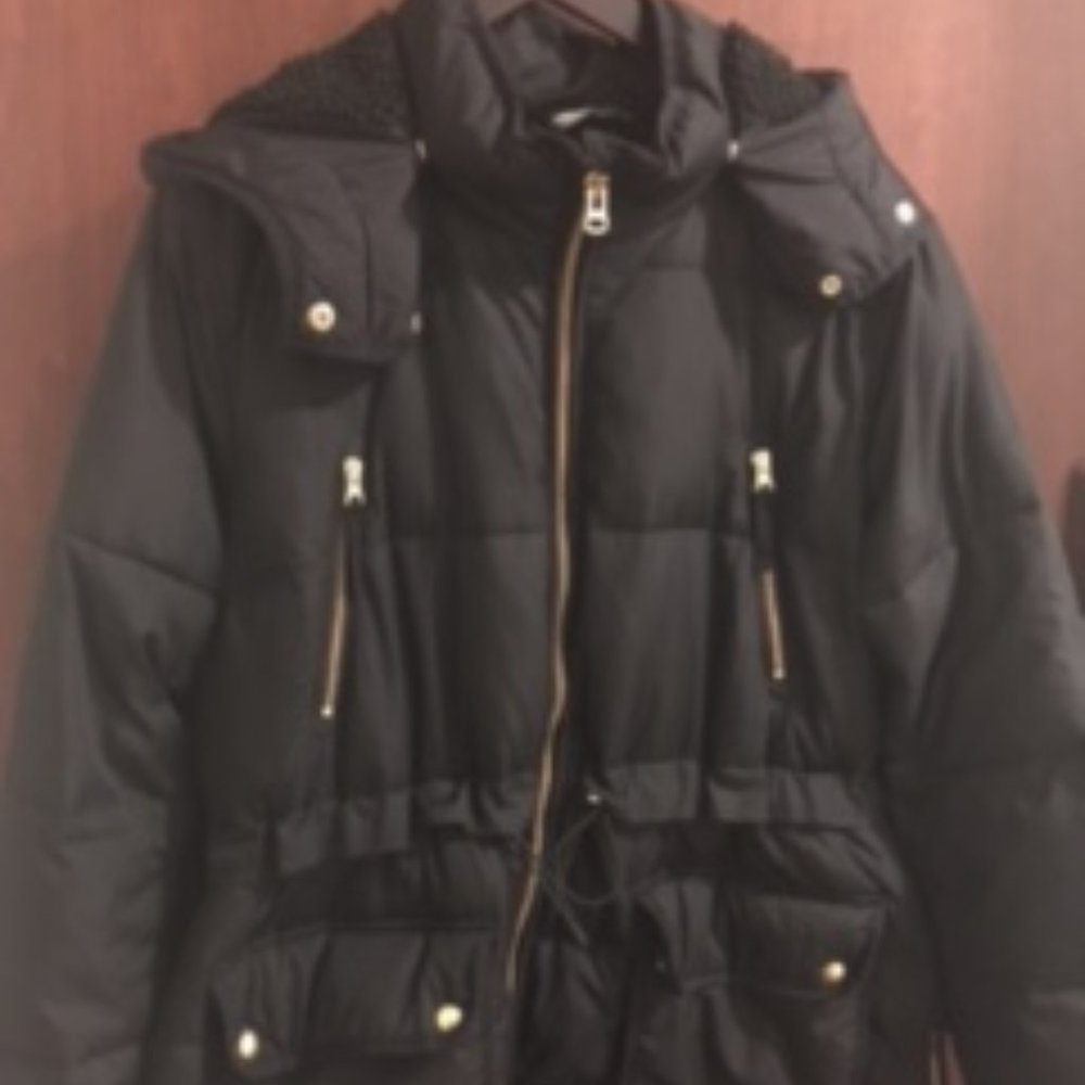 J.Crew Black Puffer Coat